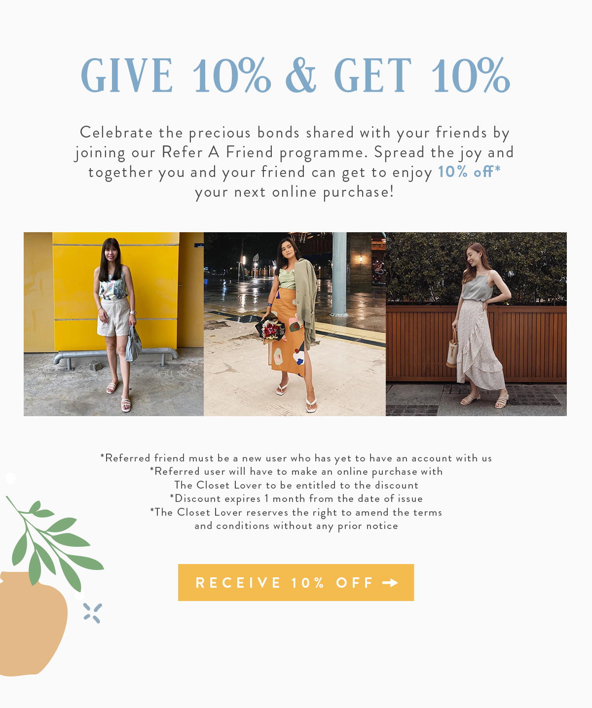 Give 10% And Get 10%