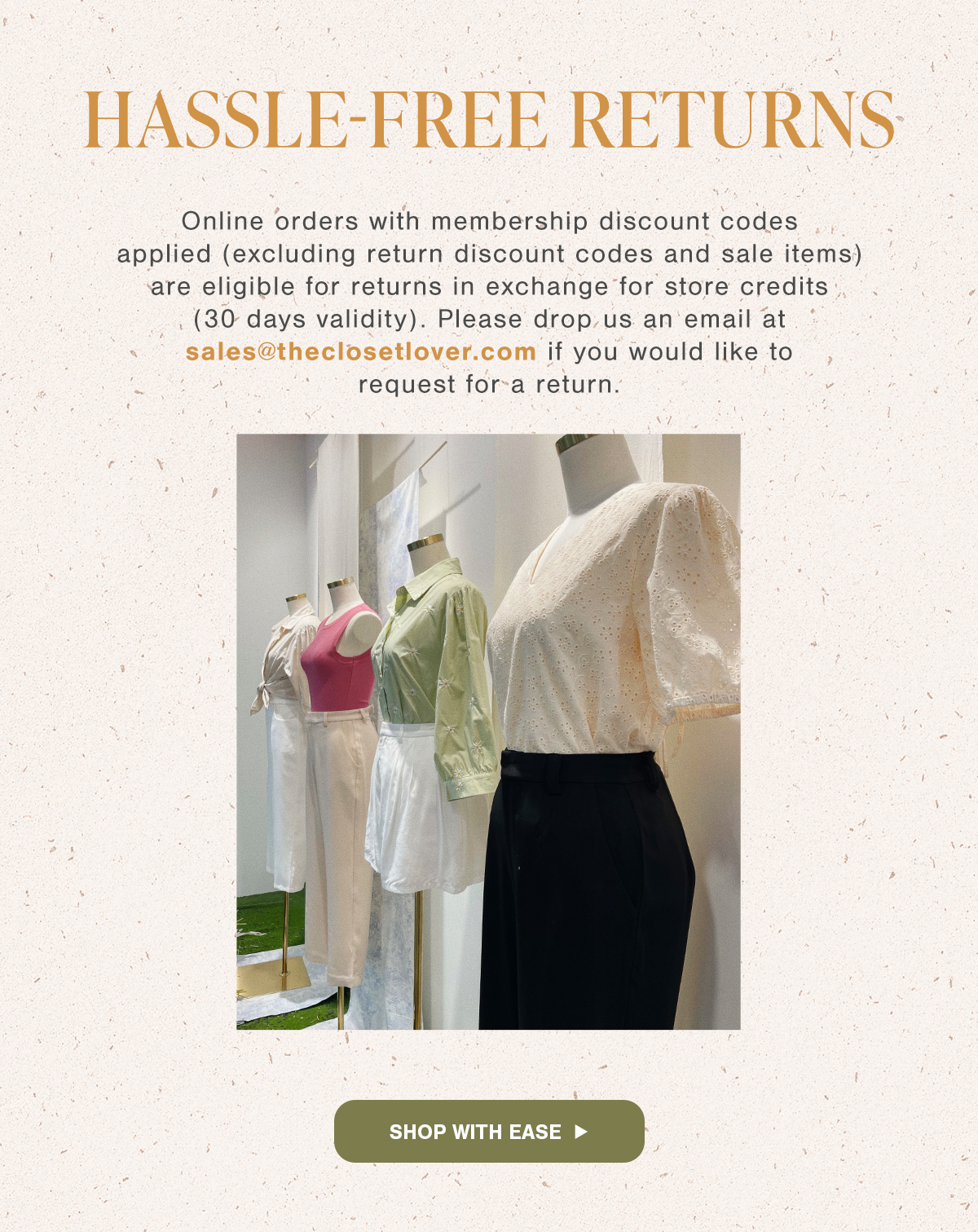 Hassle-Free Returns