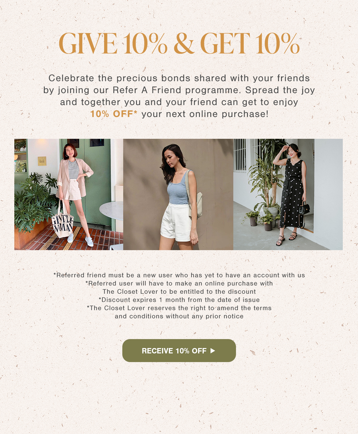 Give 10% And Get 10%