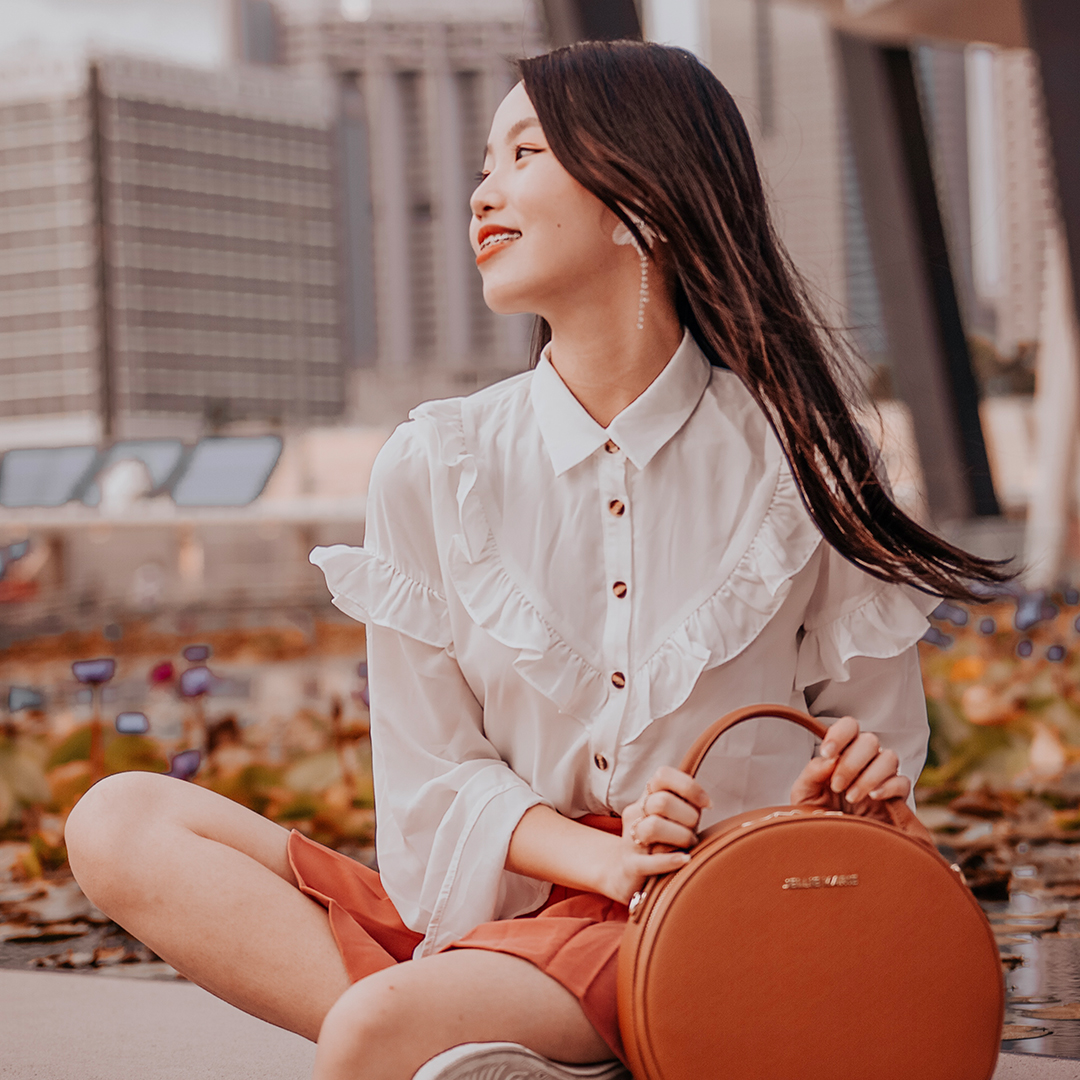 As seen on @jujujucloe - Jenn Ruffled Shirt