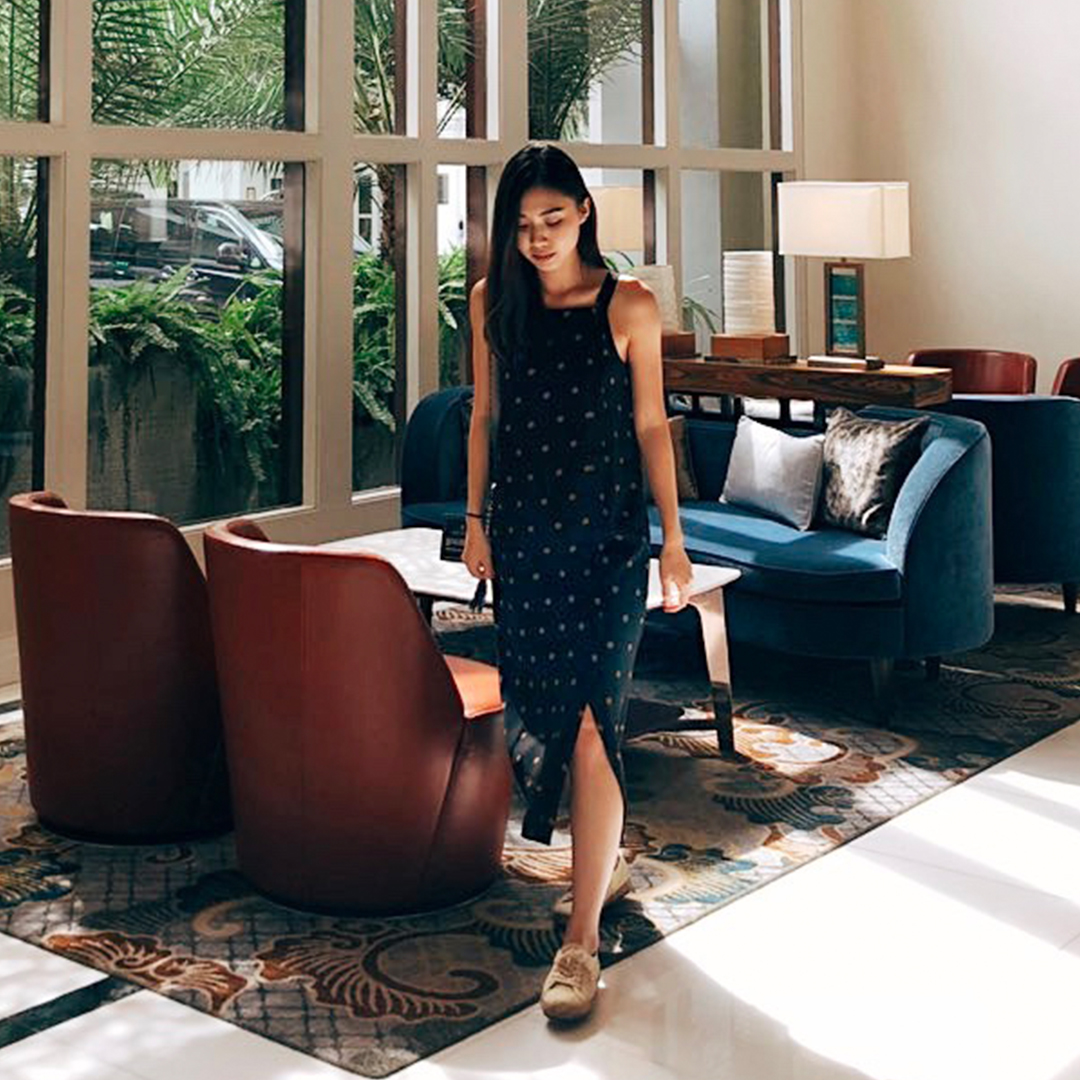 As seen on @joycelynthiang - Aubree Polka Dotted Midi Dress
