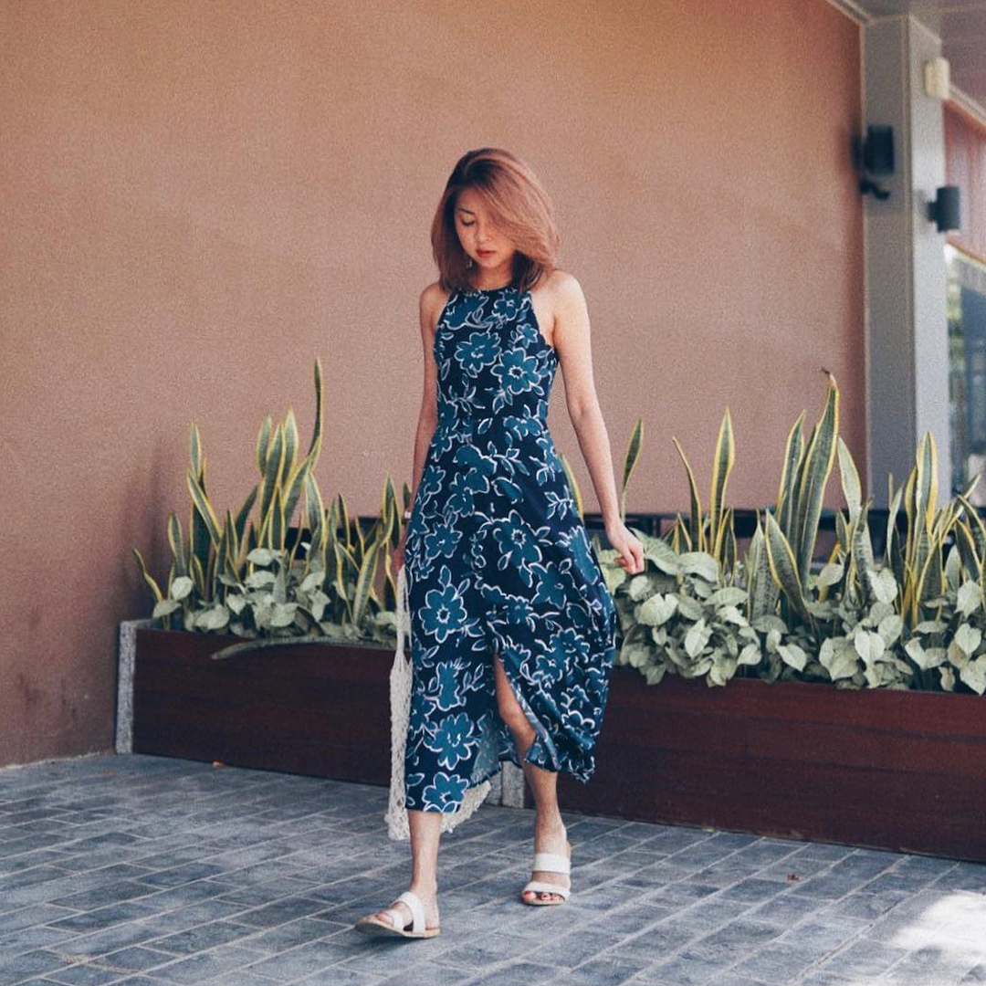 As seen on @briannawonggg - Elyne Printed Midi Dress