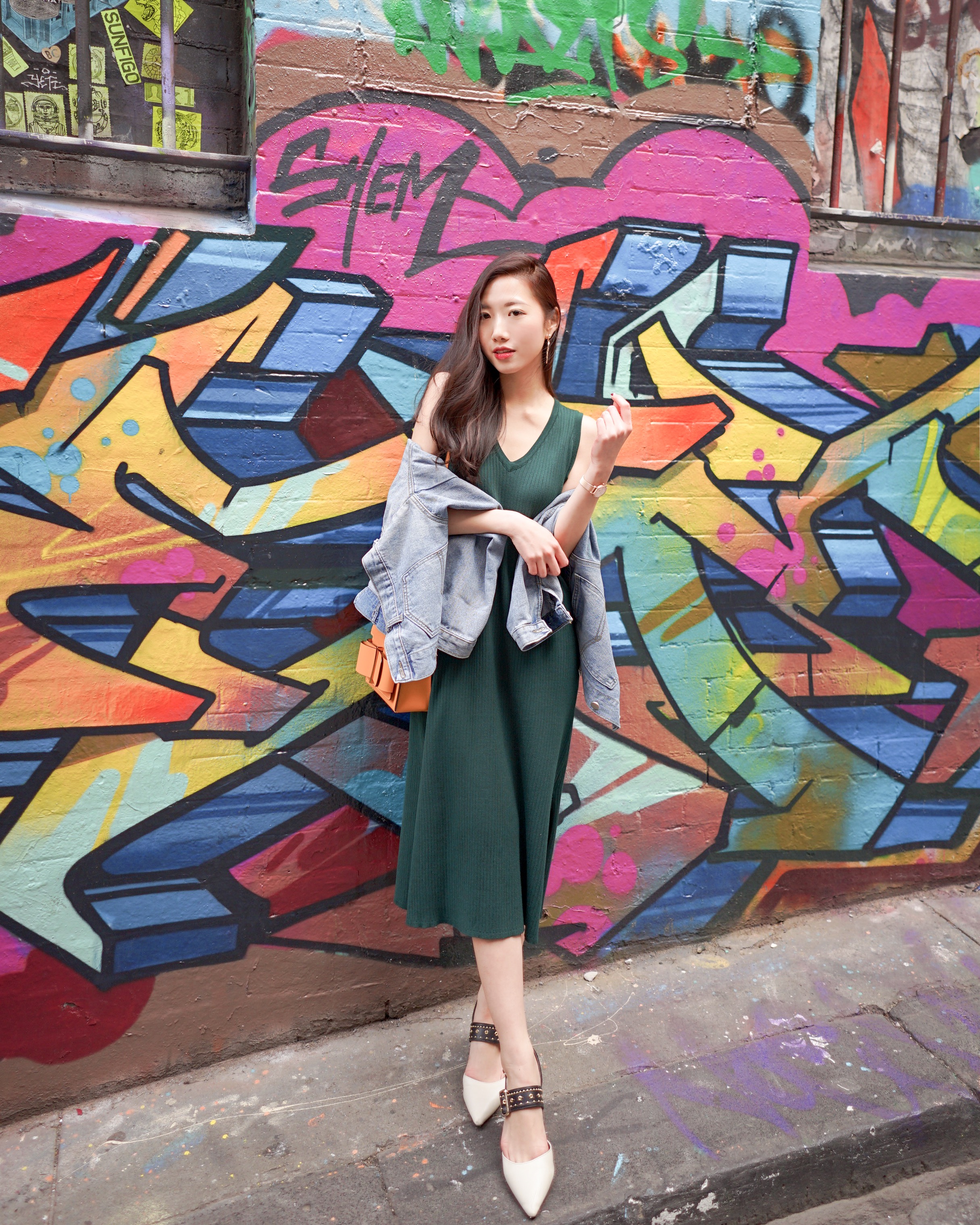 As Seen on @dianaohy - Serina Knitted Midi Dress in Forest