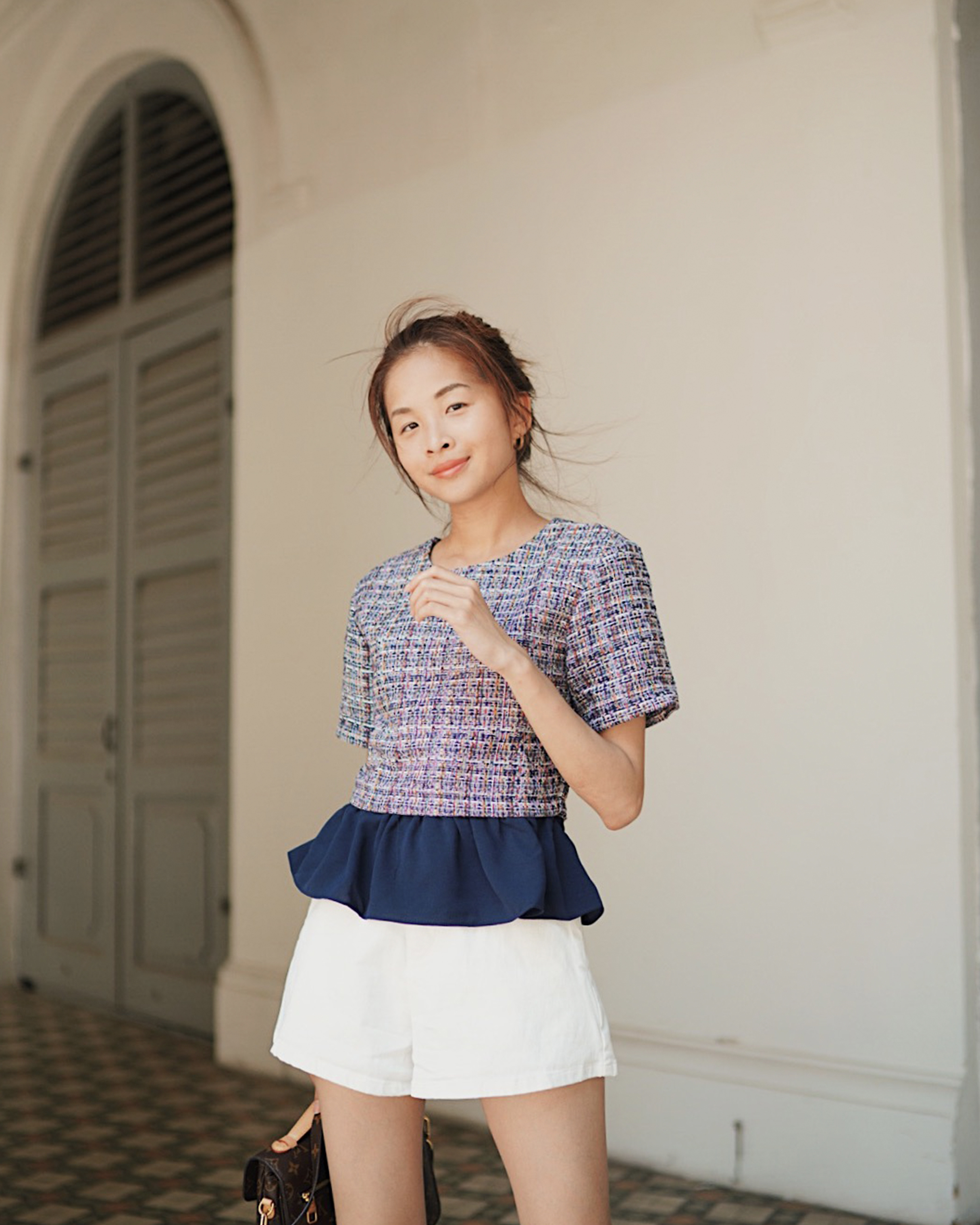 Bert&#039;s Pick - Rowana Tweed Peplum Top