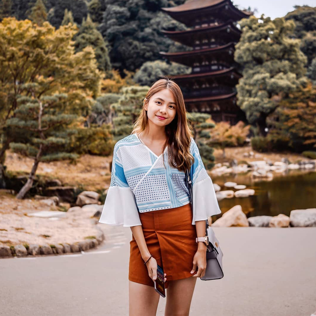 As seen on @xinlinnn - Sharice Printed Top