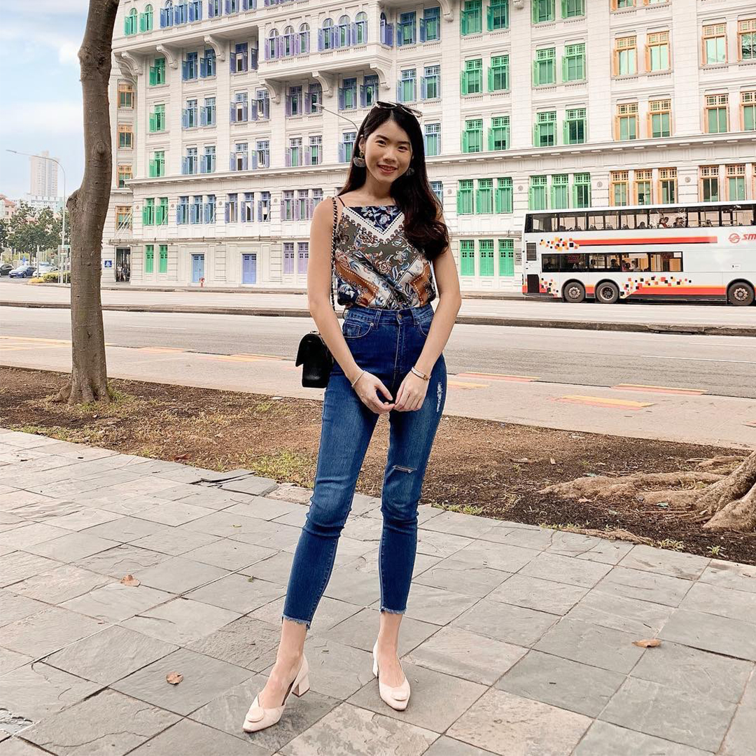 As seen on @audreyxaudrey - Catelyn Floral Printed Two Way Top