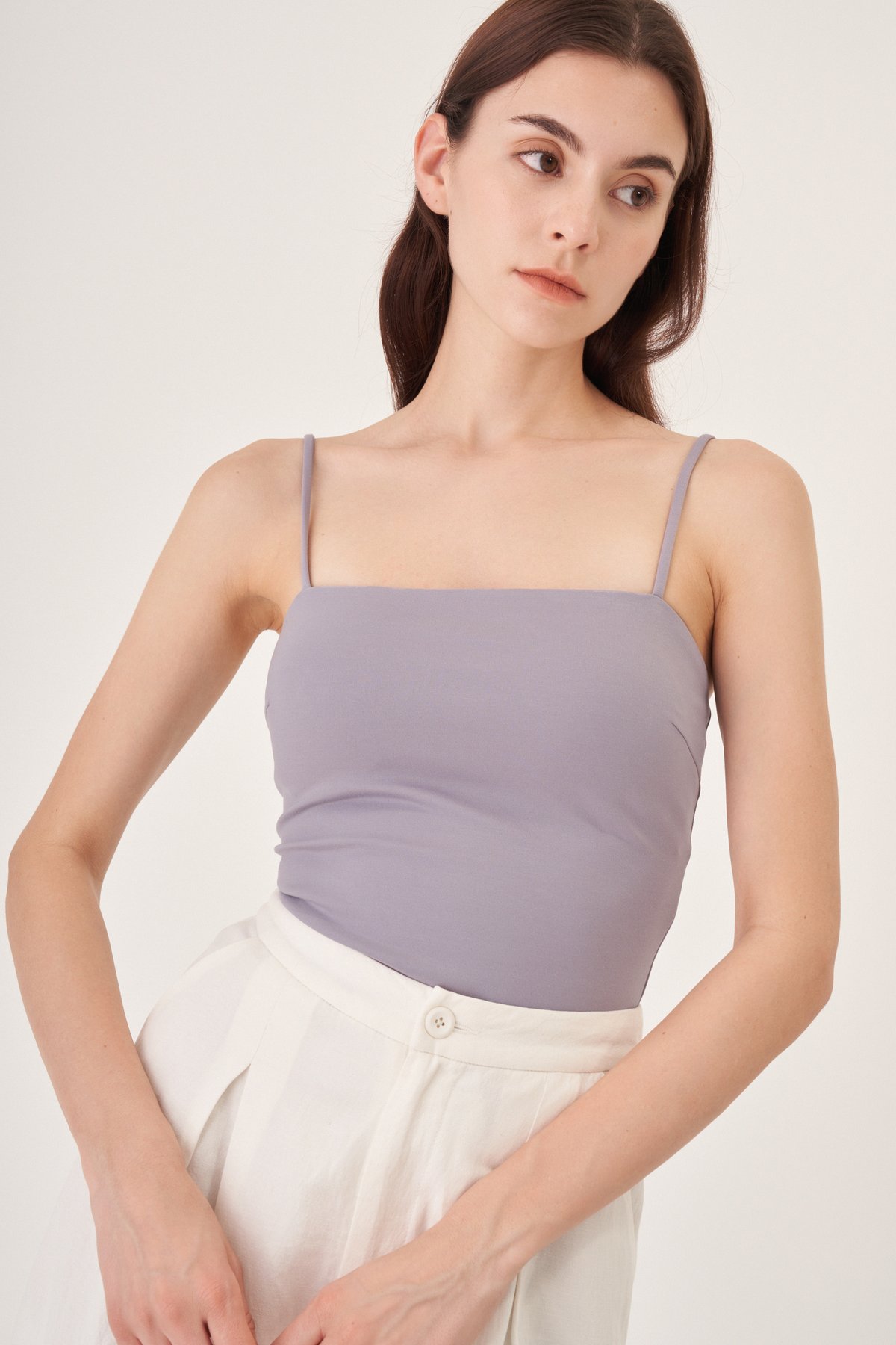 Merlin Padded Top in Lilac