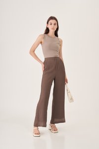 Marco Knit Crop Top in Clay