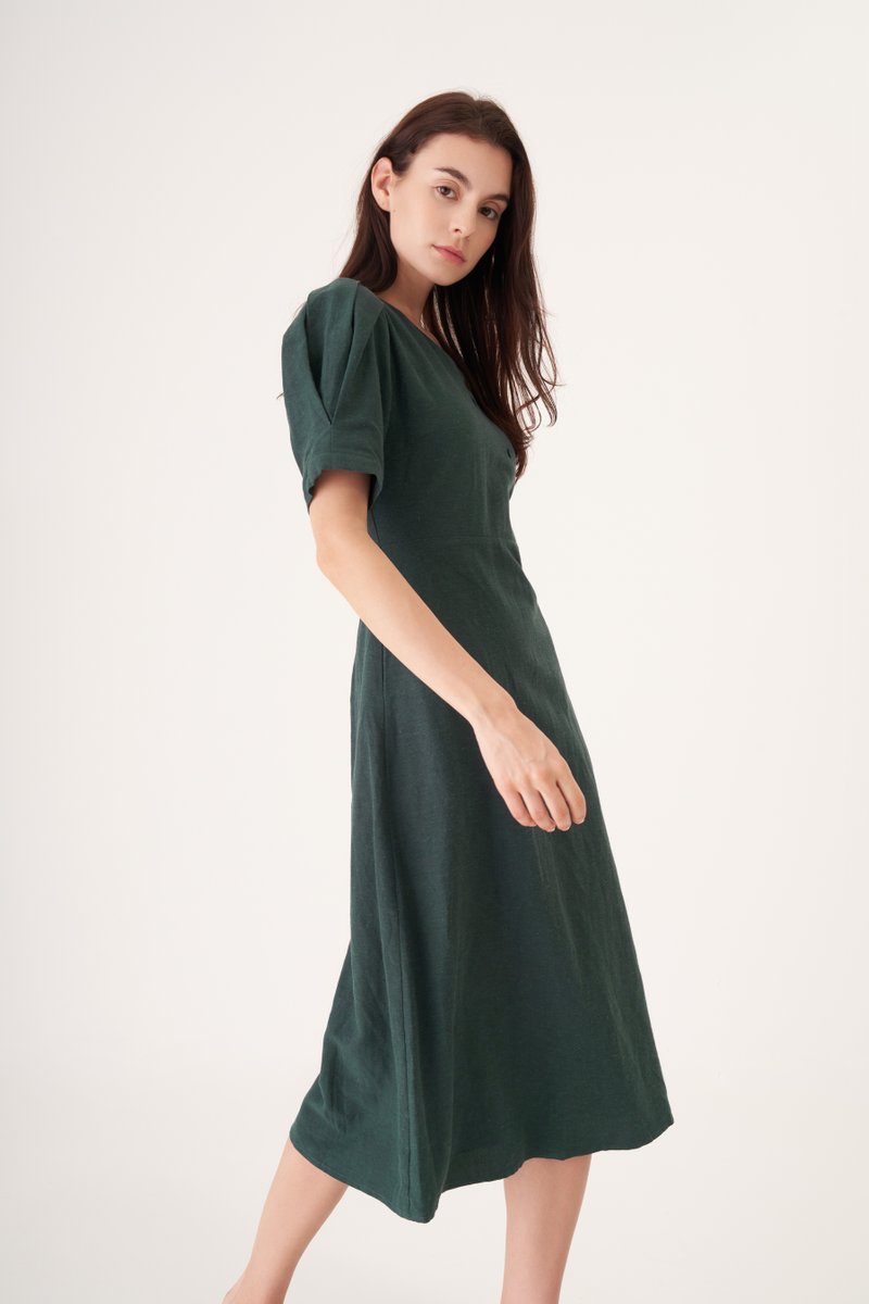 Marly Linen Midi Dress