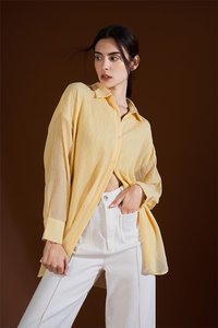 Reverie Textured Shirt in Lemon