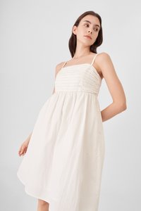 Cora Babydoll Dress in White