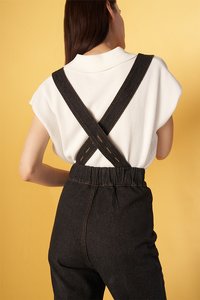 Keith Sleeveless Knit Top in White