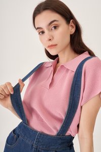 Keith Sleeveless Knit Top in Rouge Pink