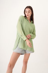Reverie Textured Shirt in Lime