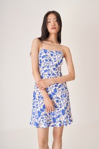 Monique Mini Dress in Blue