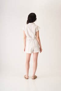 Jules Linen Shorts in Pastel Stripes
