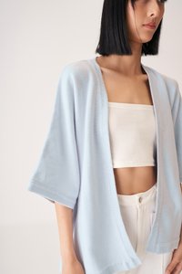 Tavia Knit Kimono in Sky Blue