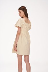 Tiana Linen Dress in Cream