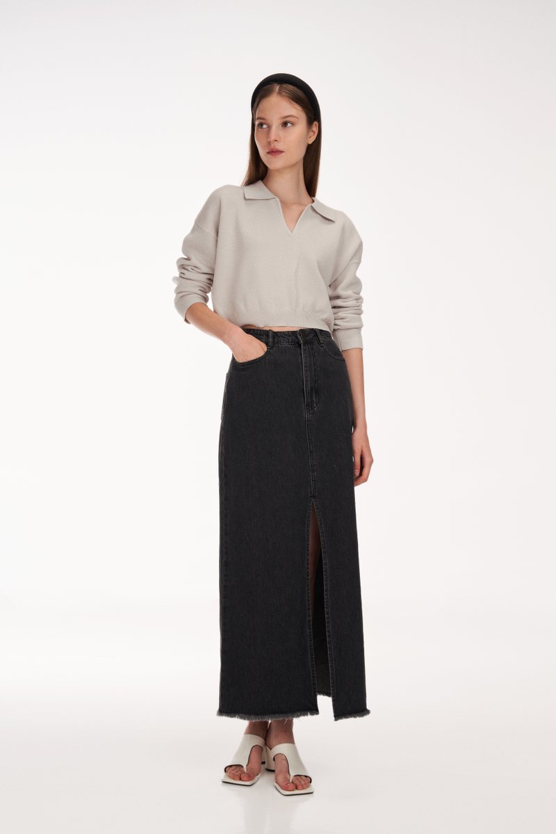 Briston Denim Maxi Skirt