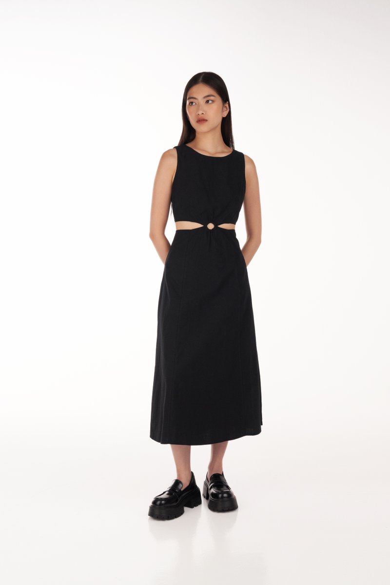 Rae Scallop Trim Knit Midi Dress | The Closet Lover