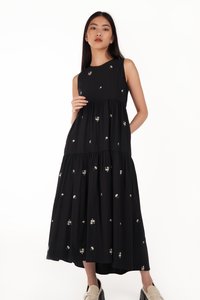 Raven Embroidered Maxi Dress