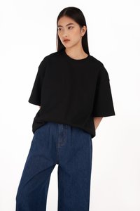Ren Oversized Tee in Black