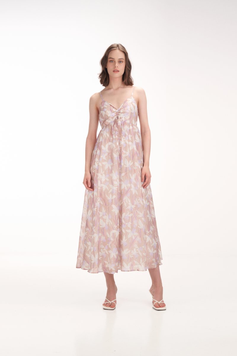 Delphine Ruched Maxi Dress