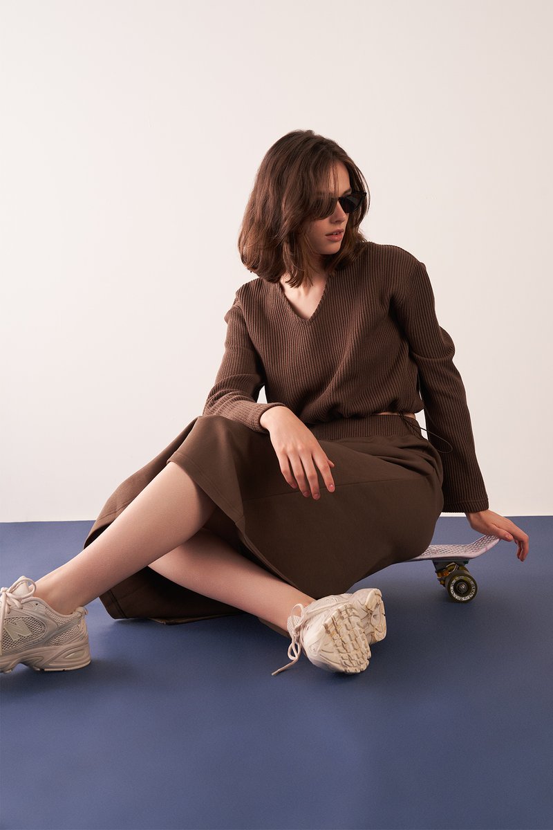Dylana V-Neck Knit Sweater