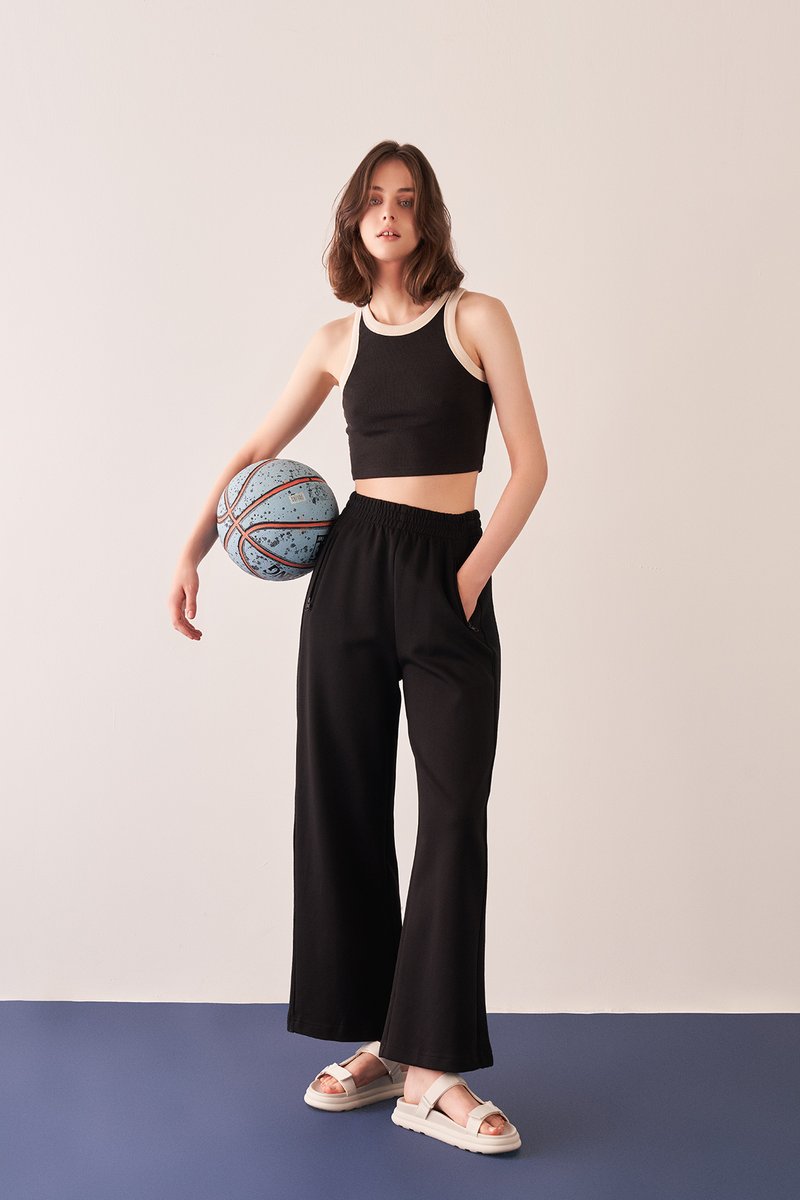 Jace Ribbed Panel Sweat Pants