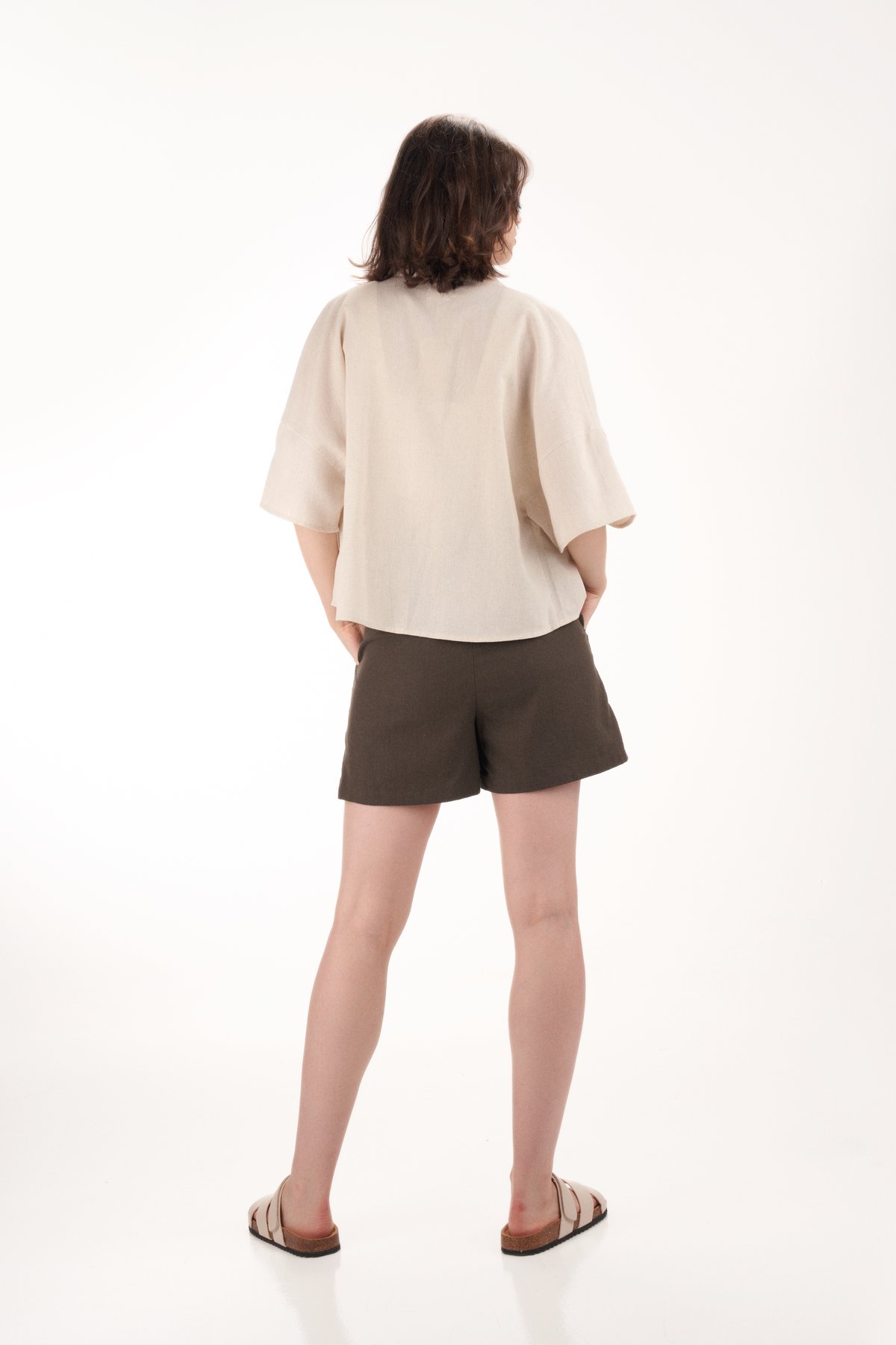 Rory Linen Kimono in Moonbeam