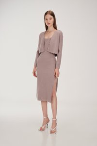 Rae Scallop Trim Knit Cardigan