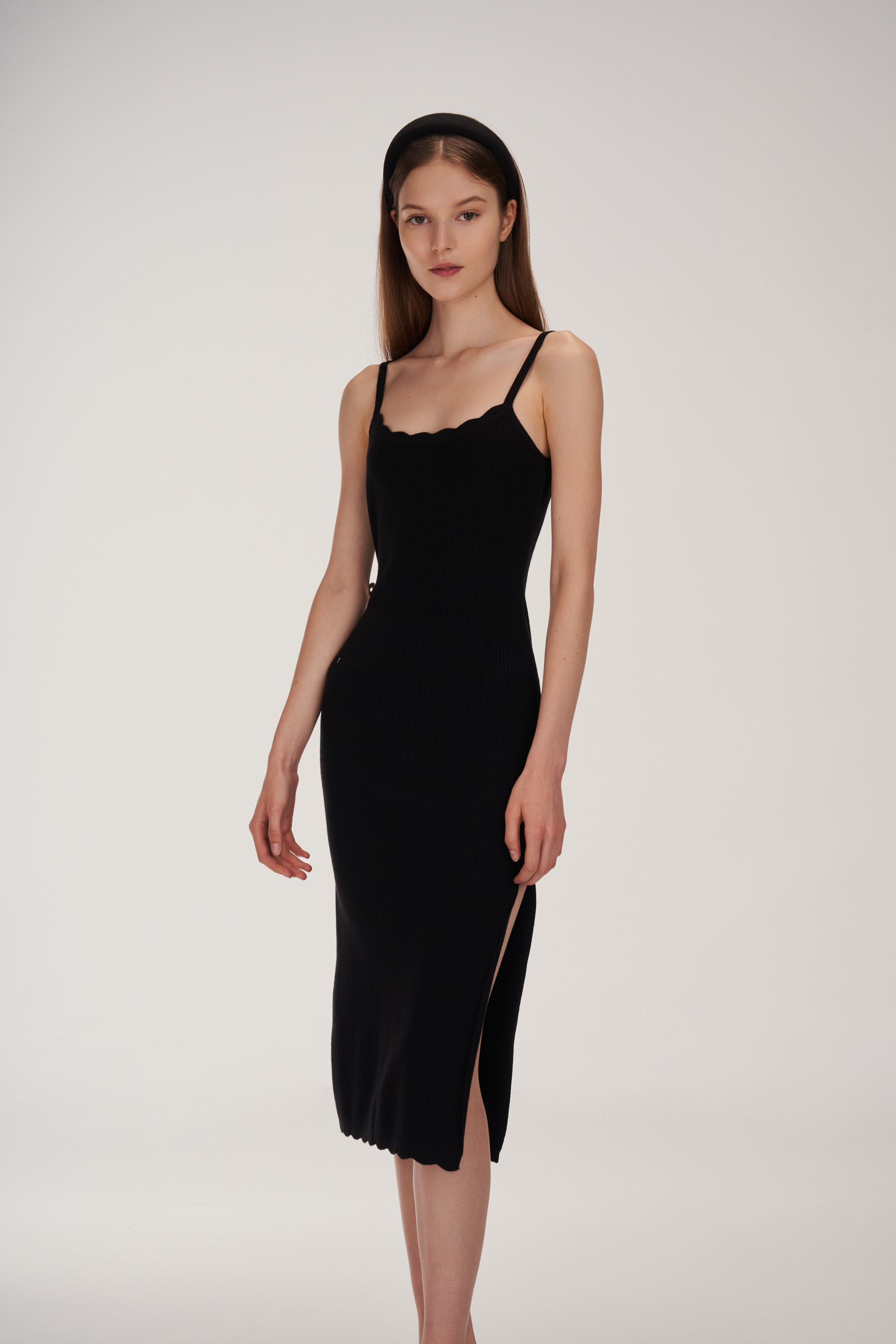 Karsali elegance scallop skater dress on sale