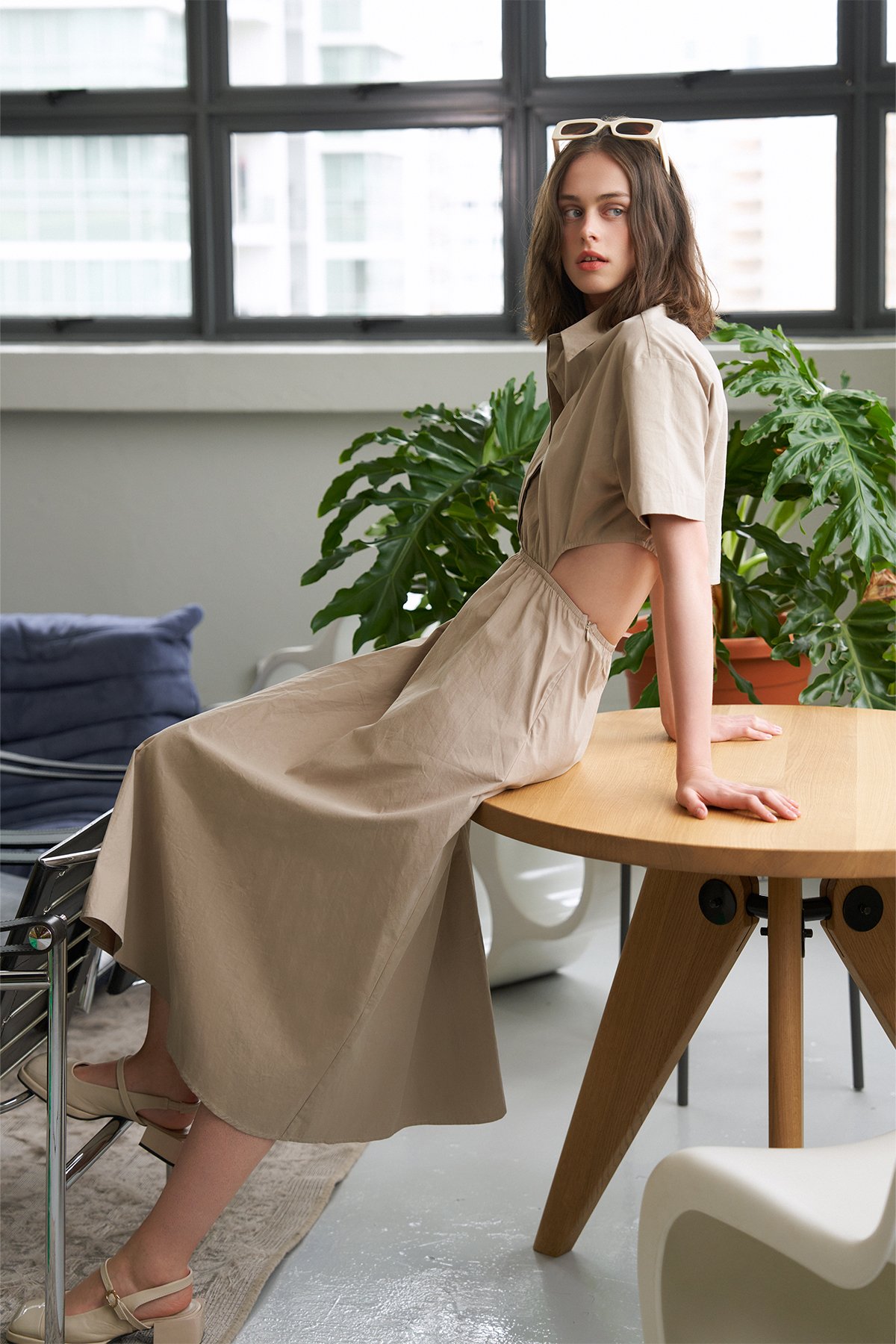 Darson Cut-Out Midi Dress