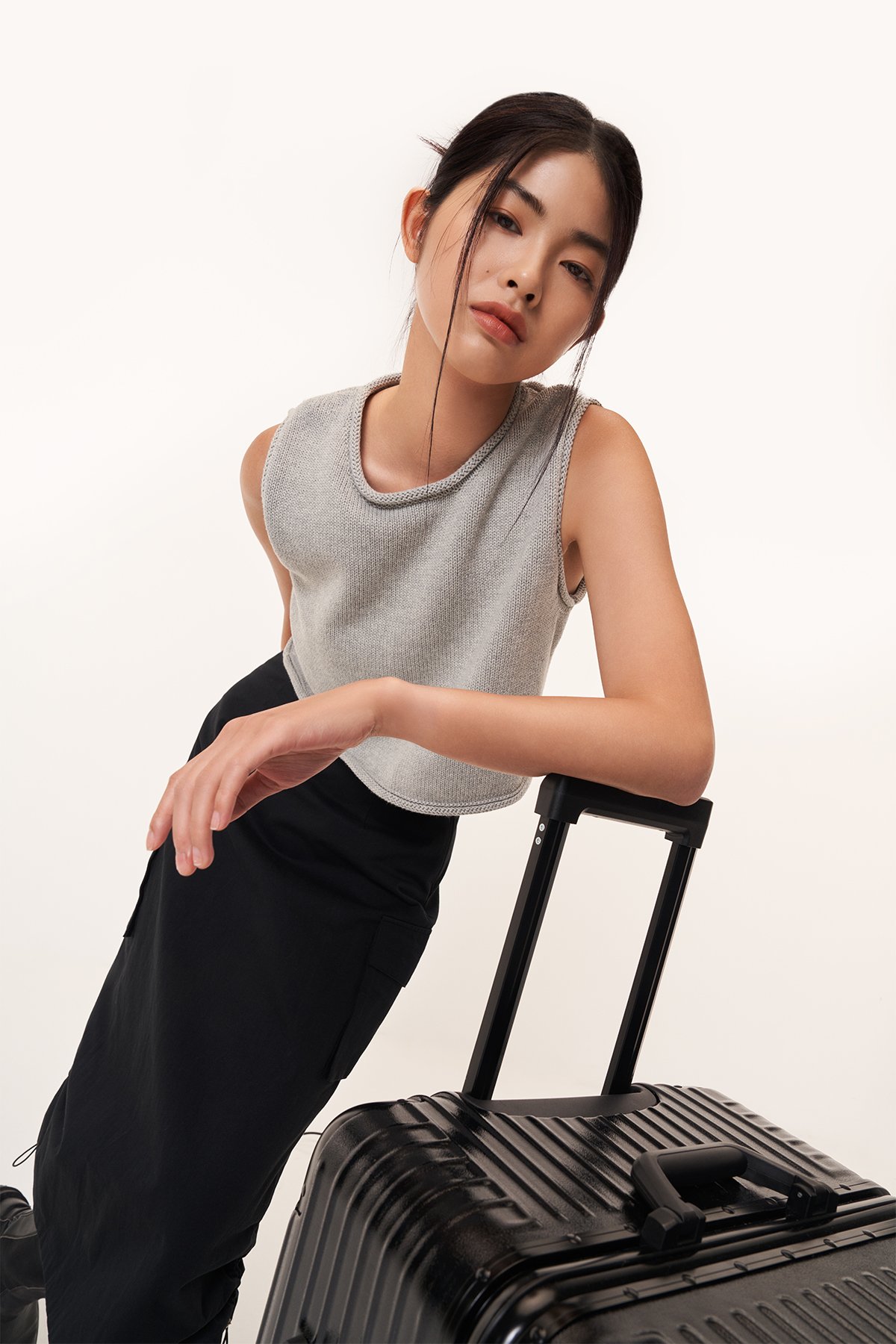Flint Two Way Cargo Skirt in Black