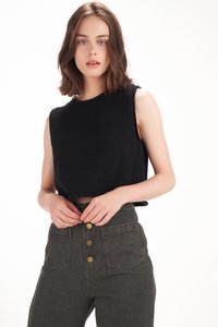 Baron Knit Top in Black
