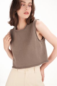 Baron Knit Top in Taupe