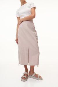 Flint Two Way Cargo Skirt in Nude Pink