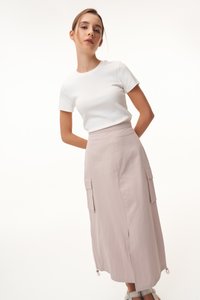 Flint Two Way Cargo Skirt in Nude Pink