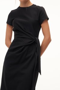 Jayla Ruched Dress in Black