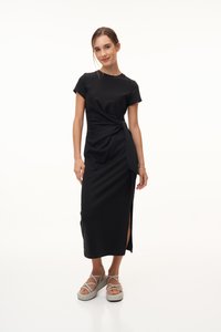 Jayla Ruched Dress in Black