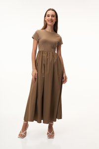 Paula Dress in Brown