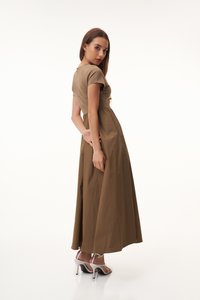 Paula Dress in Brown