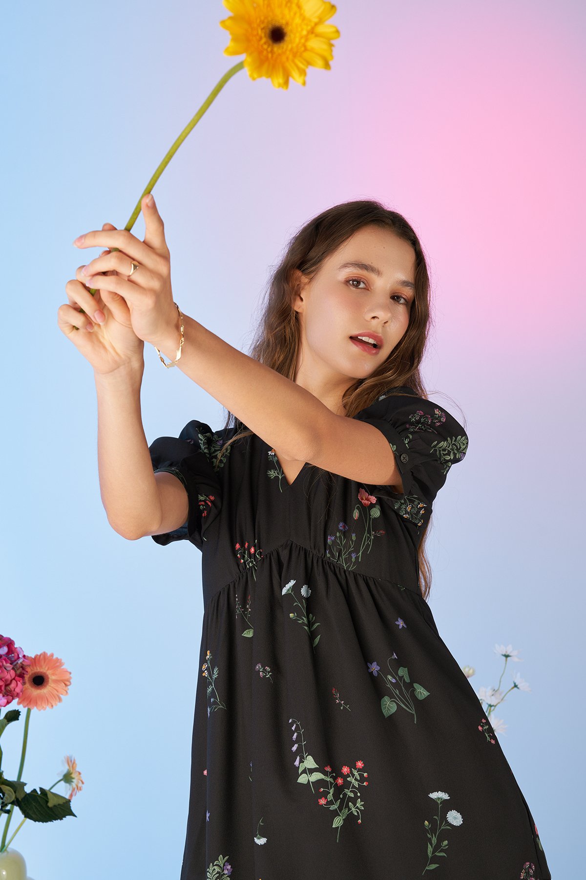 Elina Floral Babydoll Dress | The Closet Lover