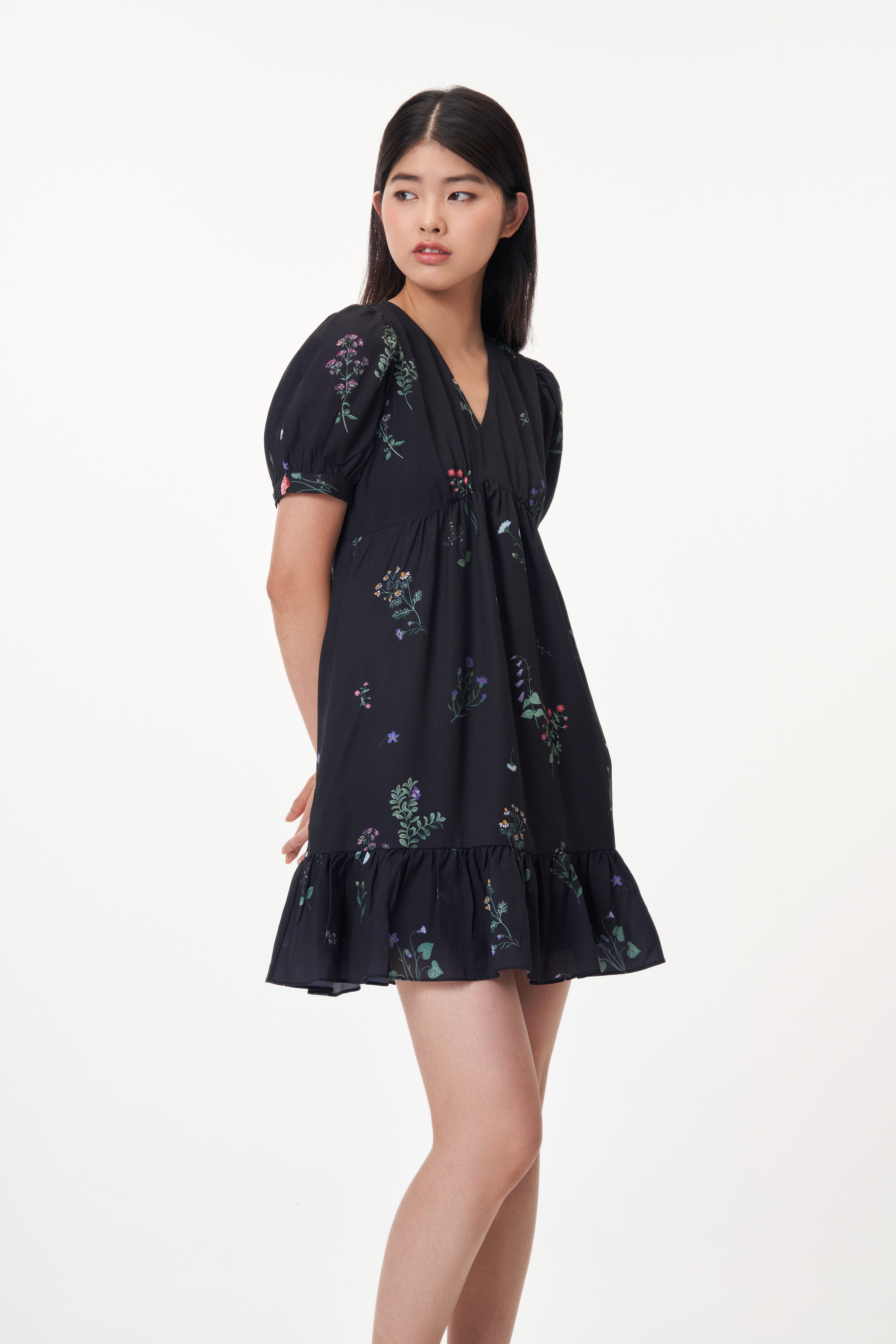 Elina Floral Babydoll Dress The Closet Lover