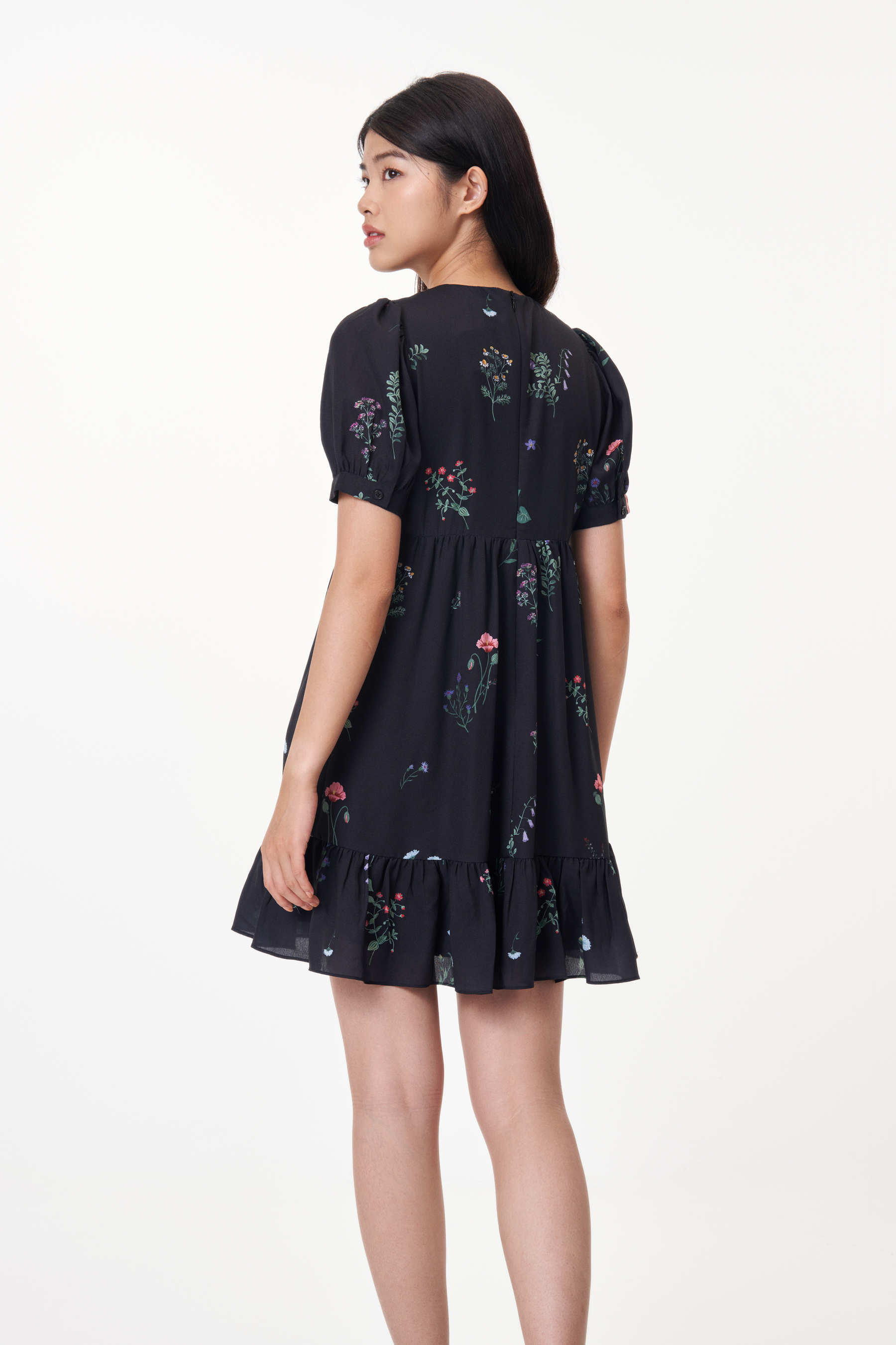 Elina Floral Babydoll Dress The Closet Lover