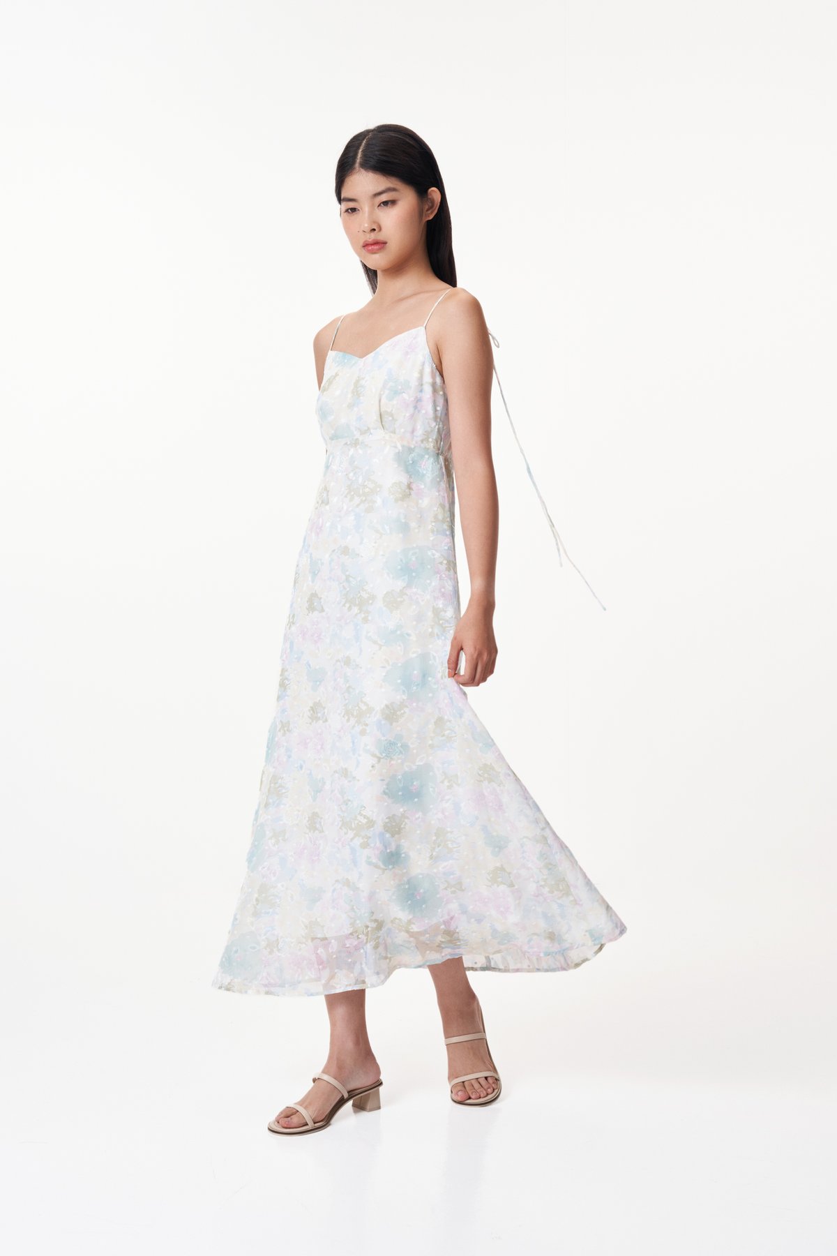 Cassa Swiss Dot Dress in Pastel