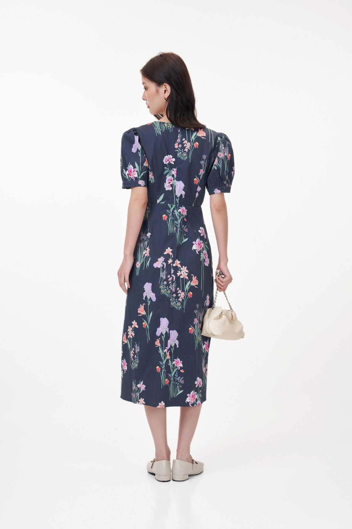 Linden Sleeve Sheath Dress in Blossoms Reverie The Closet Lover