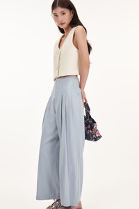 Cleo Pleated Pants in Ash Lilac