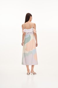 Jade Ruffle Two Way Dress in Harmony Bliss in Pastel