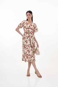 Helda Embroidered Cut-Out Dress